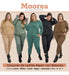 Women's Plus Size Knitted Ribbed Wool Set - Winter 2