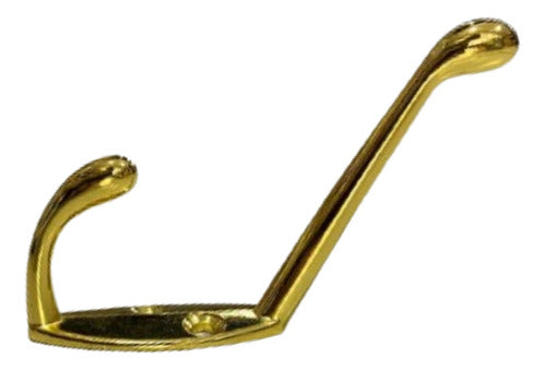 Braco Double Wall Hook Hanger Metal Bronze - Chrome 1