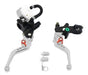 HT Universal Silver Motorcycle Brake / Clutch Lever Set with Aluminum Pump 2