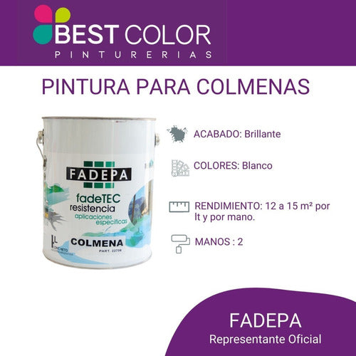 Fadepa Acrylic Paint for Hives White 20lt Durable 2