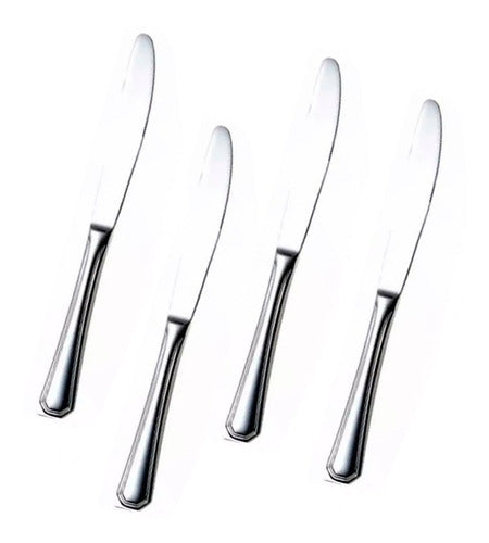 4 Table Knives Cutlery Set Volf Carat Stainless Steel 0
