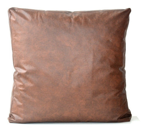 Flores Funda Almohadón 70x50x14 Cm Eco Cuero Ideal Sillón Algarrobo 1