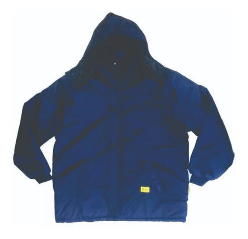 Pampero Blue Anorak Trucker Jacket with Hood Size L 2
