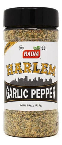 Badia Harlem Garlic Pepper 170,1 Grs Pimienta Con Ajo X 3 Un 1