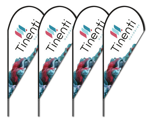 Tinenti Fly Banner Drop 170x70cm Advertising Flag Promotion 0