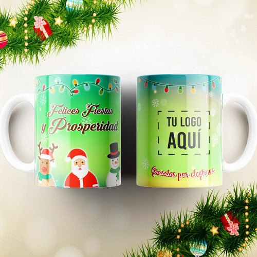 Plantillas Tazas Año Nuevo 2024 Corporativo Navidad Sublimar 5