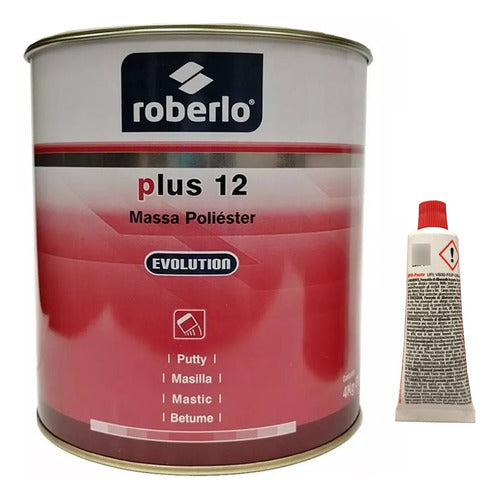 Masilla Plástica Roberlo Plus 12 Incluye Catalizador 4 Kgs 0