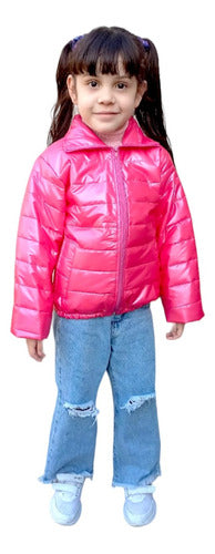 Bianca Sheli Inflatable Metallic Jacket for Girls 2840 0