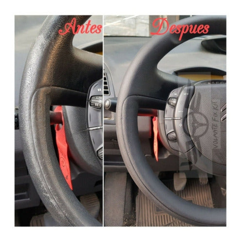 Universal Steering Wheel Restorer Kit for Rubber or Leather 3