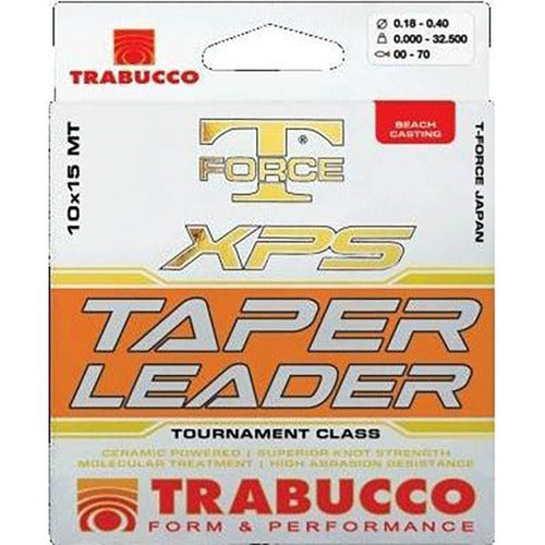 Trabucco Tanza Xps Taper Leader 0.20-0.57 10x15 Metros 1