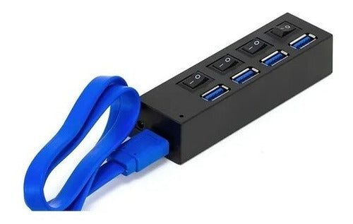 Hub Usb Extensor Regua Plug And Play Speed Switch Led 1tb 3