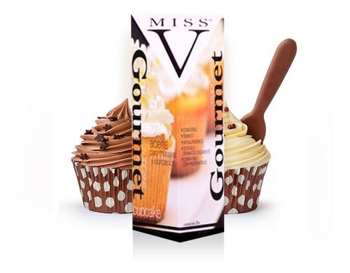 Miss V Combo Kit Aceite Intimo X4 Sabor Cupcake Licor Cream 3