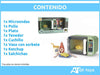 ALITOYS Set Microondas Juguete Luz Sonido Movimiento + Comida Bebida 7