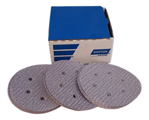 100 Velcro Orbital Sanding Discs 150mm Grit 220 Anti-Clog Speed Grip 1