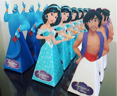 ACATAPARTY Personalized Princess Jasmine Aladdin Treat Bags 5