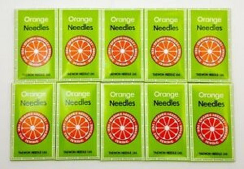 Orange Industrial Collareta Needles Number 11 1