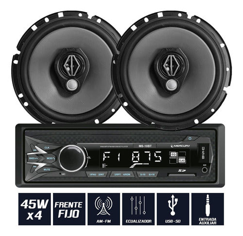 Bomber Bluetooth Am Fm Stereo - 6 Inch Triaxial Speakers 0