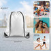 Kuuqa White Drawstring Backpack for Gym, Pack of 2 3