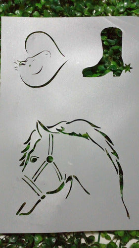 Stencil Caballos Varios Modelos  Set 30 3