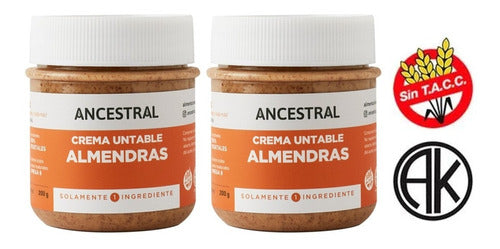 Ancestral Vegan Almond Spread 170 Gr X 2 0