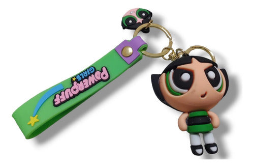 Chica Superpoderosa Bellota Keychain Rubber Tape Key Ring 0