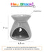 Small Ceramic Glazed Aromatherapy Stove with Candle for Essences HSK 1