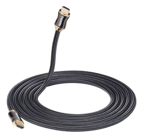 Cable Hdmi 4k 19+1 Nailon Trenzado Gravity Largo 5 Metros © 2