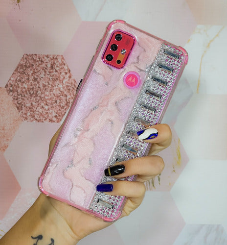 Customized Marble Epoxy Strass Shiny Cases for Samsung 2