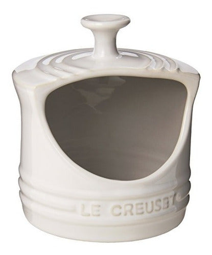 Le Creuset White Ceramic 10 Oz Salt Crock 0