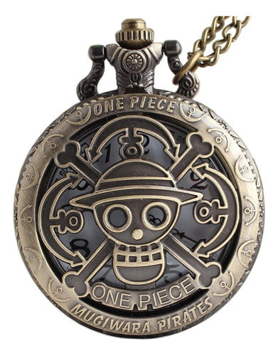 VIGOROSO Vintage Steampunk Bronze Pocket Watch with Chain, 30 cm 0