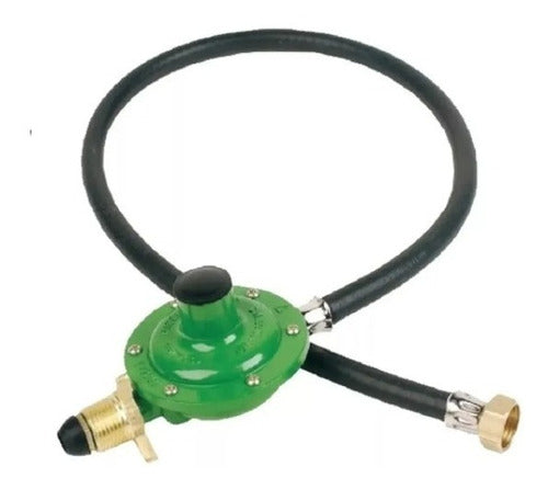 Gas Regulator for 10kg Cylinder with 2m Hose - Ferreteria Vazquez 0