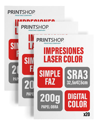 Print Shop 20 Color Prints SRA3 200g X20 Simple 0