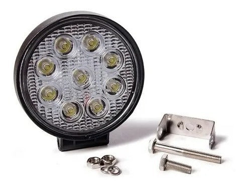 2 Round Off Road 9 LED 27W Agricultural LED Auxiliary Lights 2