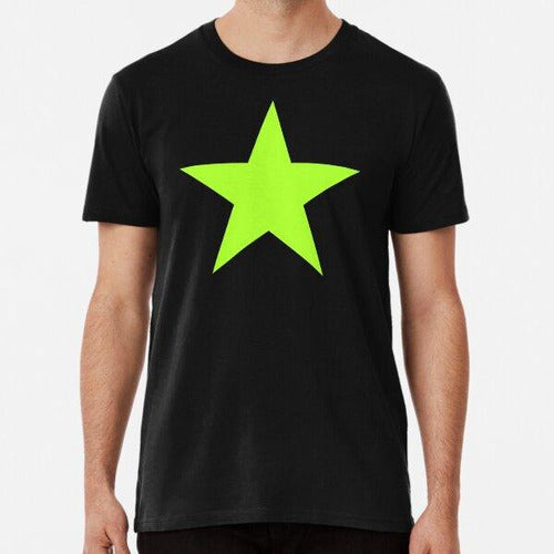 Lucky Twins Remera Green Yellow Star With Solid And Pattern Star Print O 0