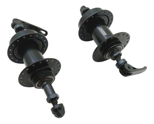 Pair of Steel Ball Bearing Bicycle Hubs for 36-Hole Discs 2