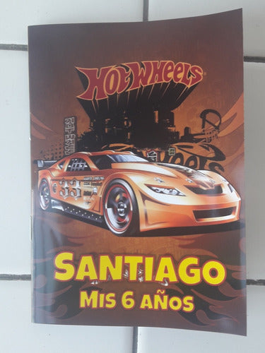 Souvenir Hotwheels 10 Anotadores 10 Gomas Y 10 Lapiz Negro 6