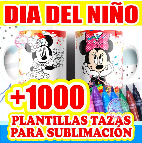 Imprimi Kits Plantillas Tazas Infantiles Dia Del Niño Para Sublimar 2