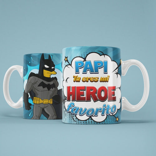 Sublismall Tazas Dia Del Padre | Super Heroes | Ceramica #018 1