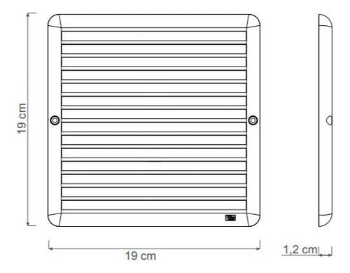 Ventokit Rejilla 19x19 Con Malla Anti Insectos 1