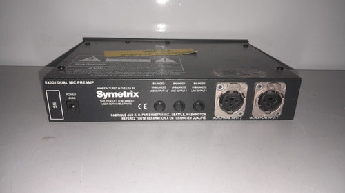 Pré-amplificador De  Microfone Symetrix Sx202 (a) 1