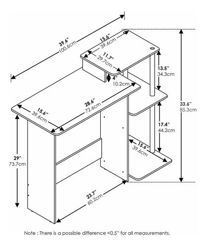 Furinno Efficient Home - Laptop Desk 1