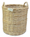 Inversa Deco Round Wicker Firewood Basket with Handles 0