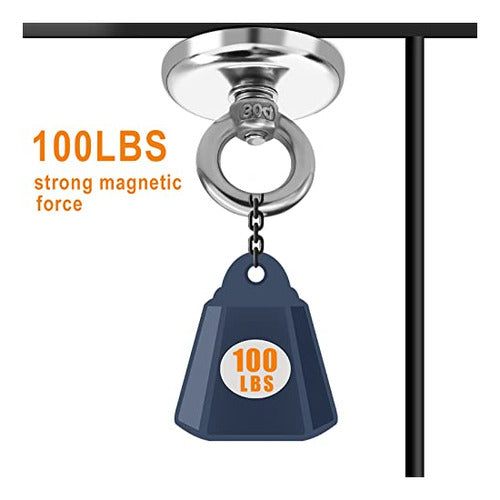 Diymag Magnetic Hooks, Supports 45 Kg - Pack of 6 3