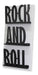Double Wall Magazine Rack Rock And Roll Design Painted Metal 0