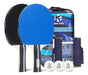 GENÉRICA Portable Table Tennis Paddle Set, 2 Rackets 0