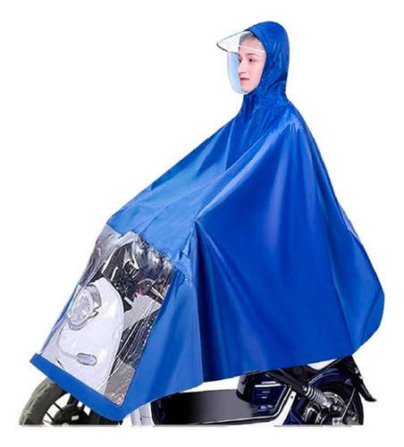 Waterproof Rain Poncho Hooded Cape for Motorcycle Universal Fit 1