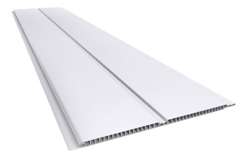 PVC Ceiling and Wall Paneling 200x7 mm 5m White Satin Finish 0