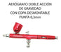 Professional Dual Action Gravity Feed Airbrush with Detachable Cup 0.3mm 8