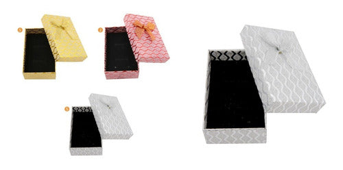 Set of 12 Cardboard Jewelry Boxes with Ribbon Medium 5x8 cm 6