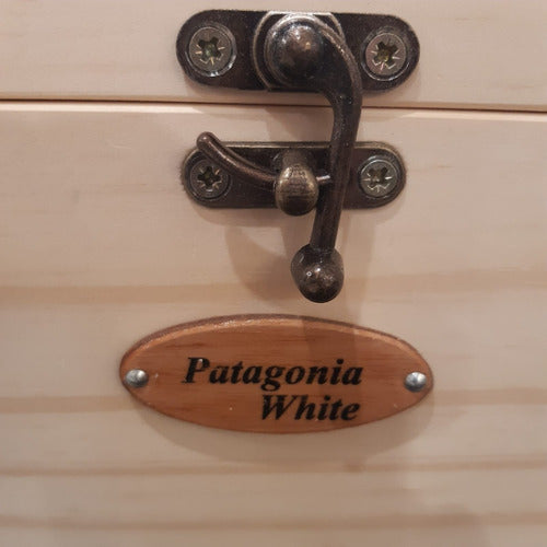 Wooden Sewing Box 35x20x15 Patagonia White 6